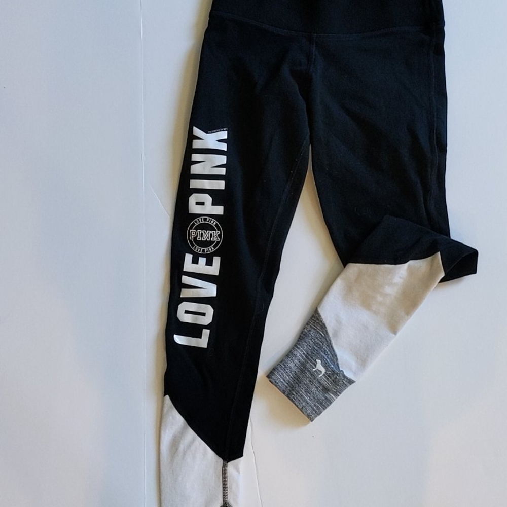Black, white & grey Pink yoga leggings